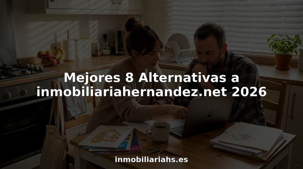Una pareja revisa opciones de viviendas sentados en la mesa de la cocina.