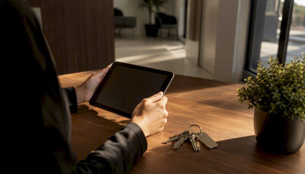 Personas rellenando la solicitud para acceder a una vivienda de protección oficial
