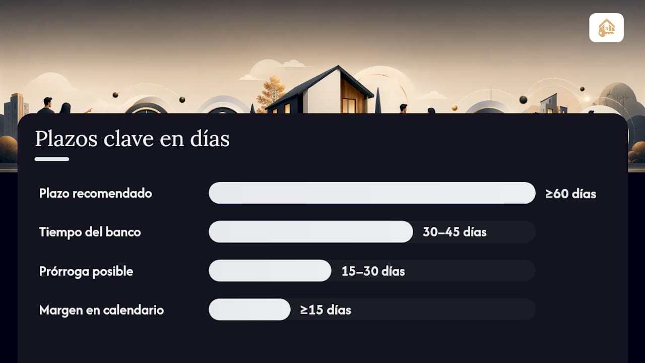 Plazos entre arras y escritura: qué hacer después de firmar — overview diagram
