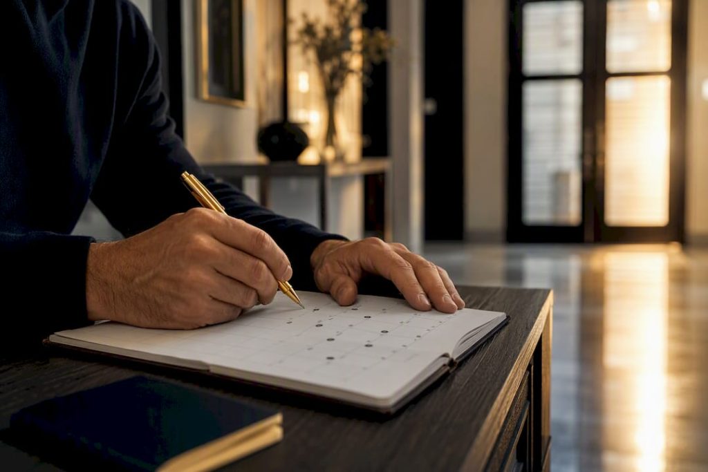 Calendario para anotar estancias en España