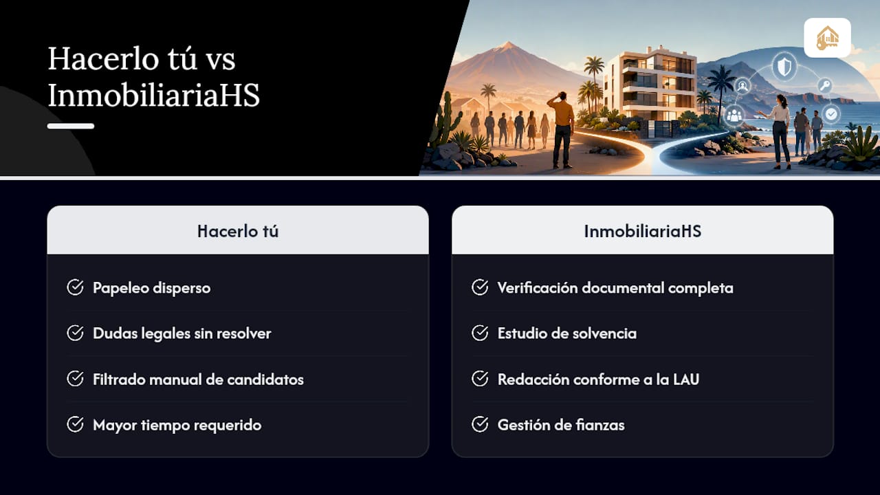 Deja la selección y el contrato en manos de InmobiliariaHS — overview diagram