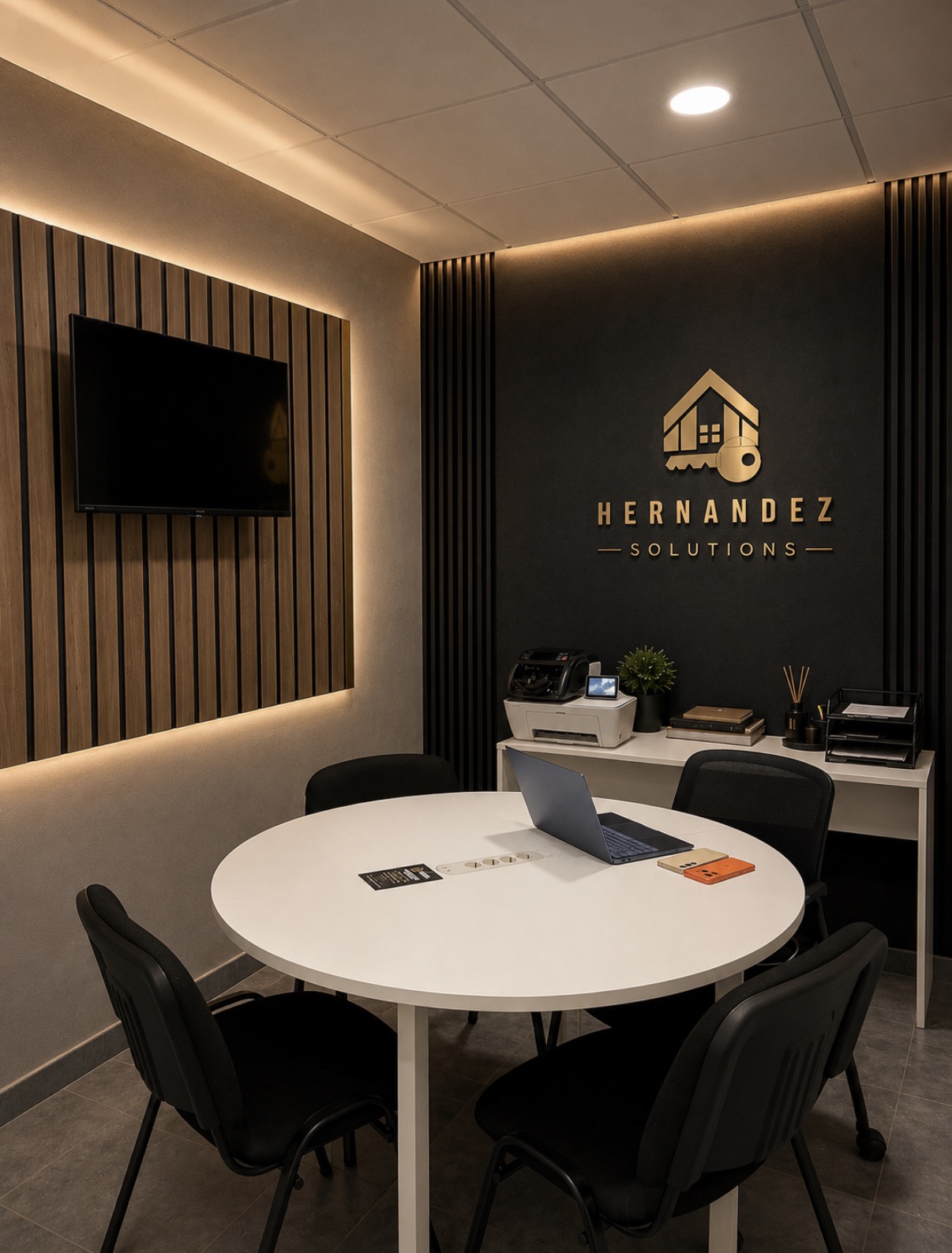 Sala de reuniones de Hernández Solutions